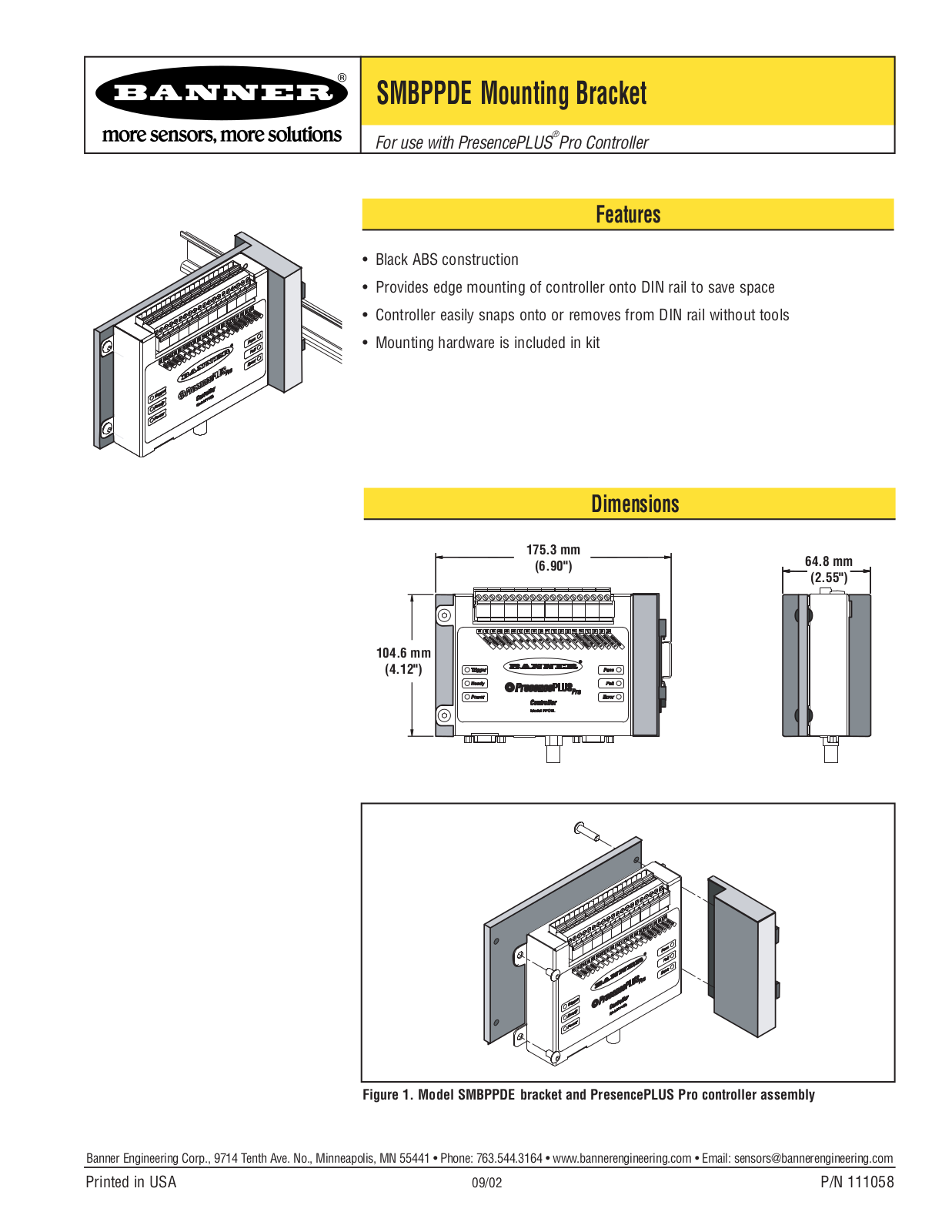 Banner Vision Brackets User Manual