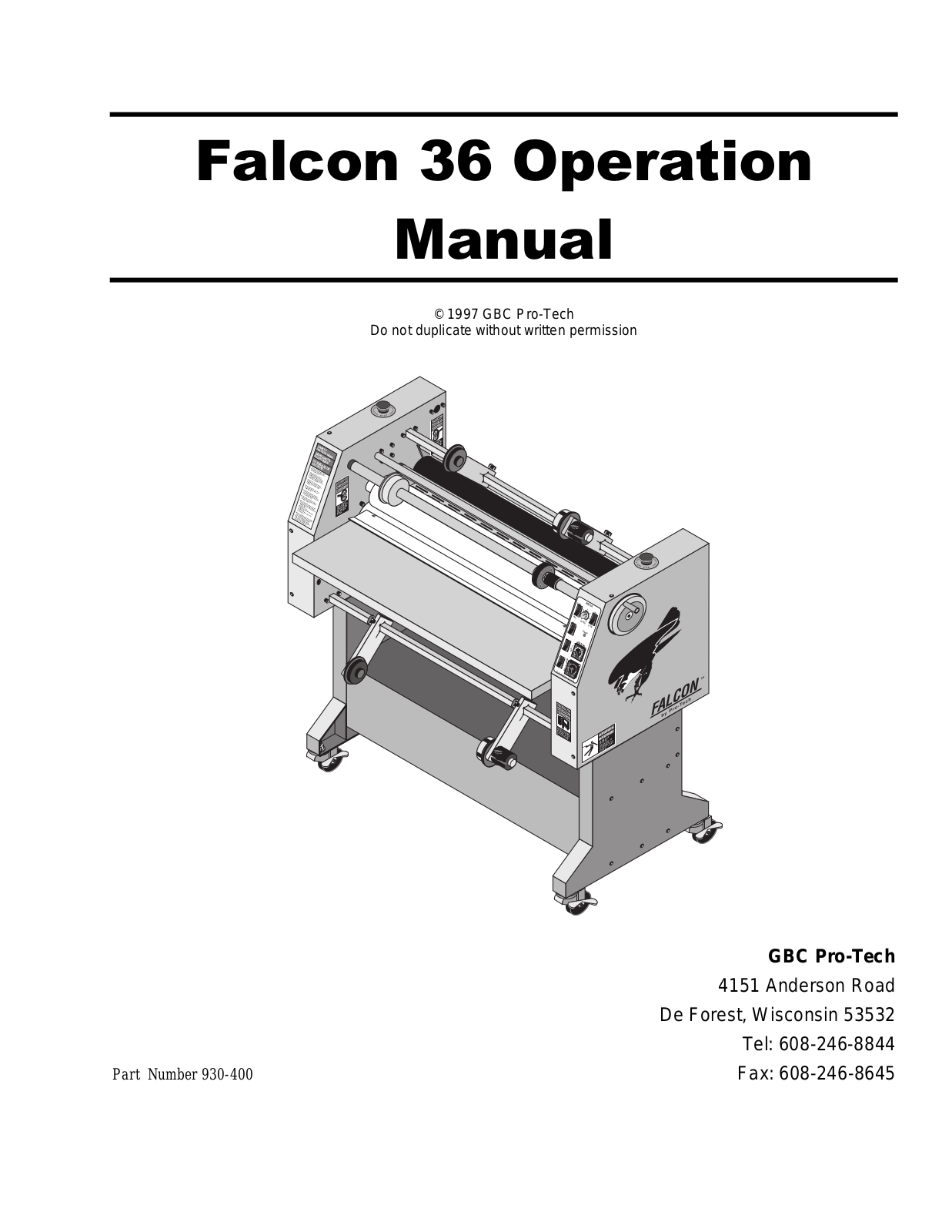 GBC 930-400 User Manual