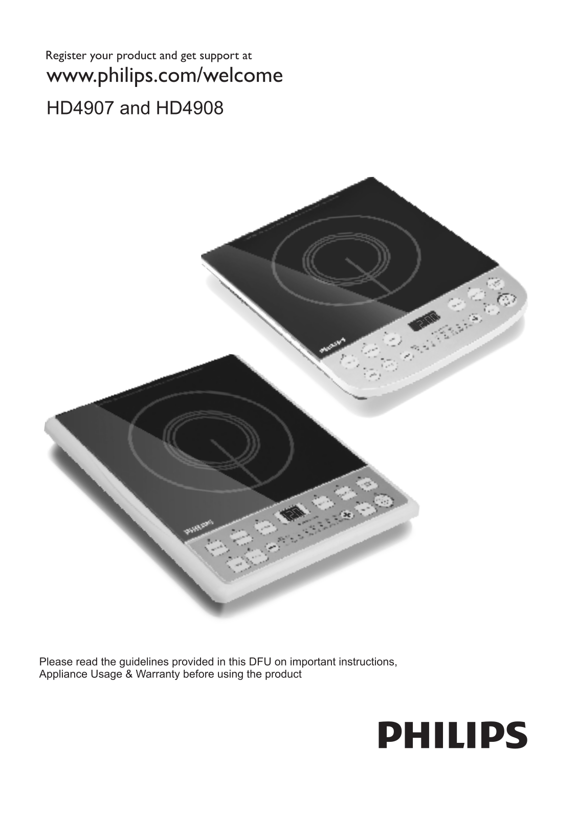 Philips HD4908, HD4907 User Manual