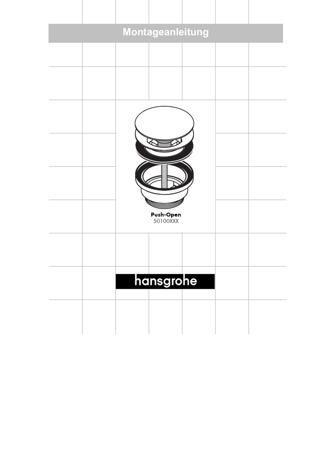 Hansgrohe 50100000 User Manual