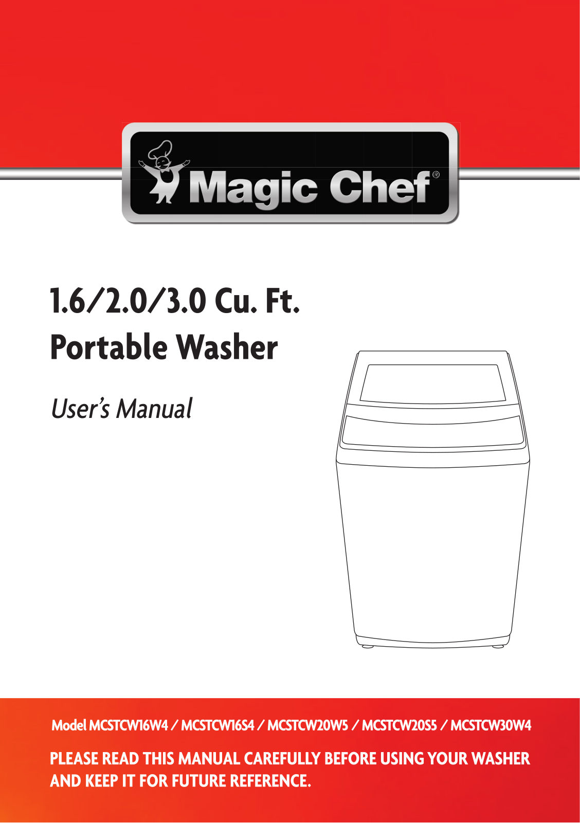 Magic Chef MCSTCW20W5 User Manual