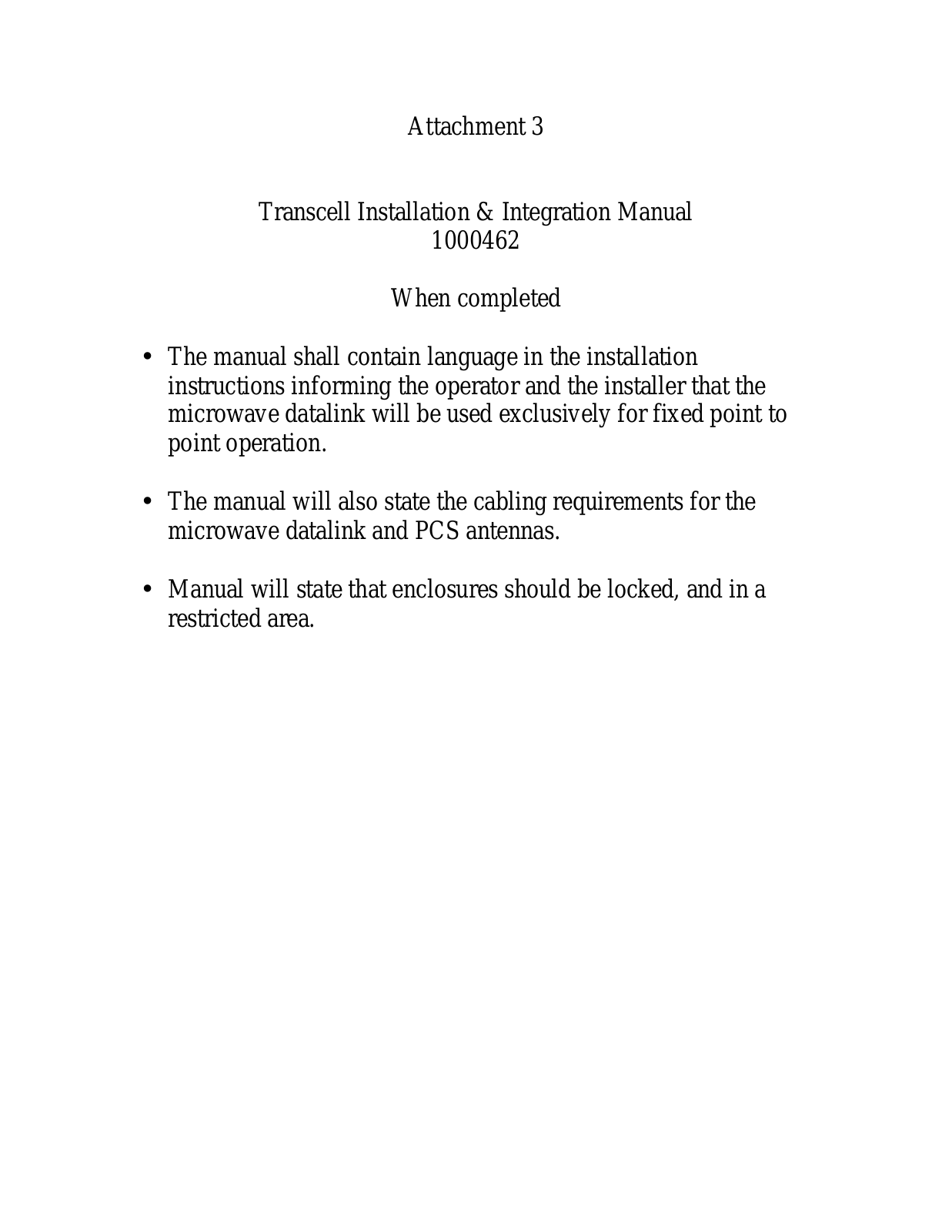 OpenCell TCELL1900TM Users Manual