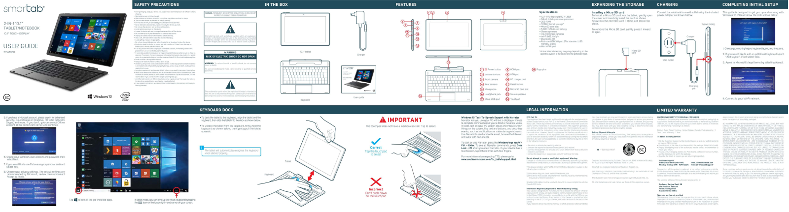 Smartab STW1050 User Manual