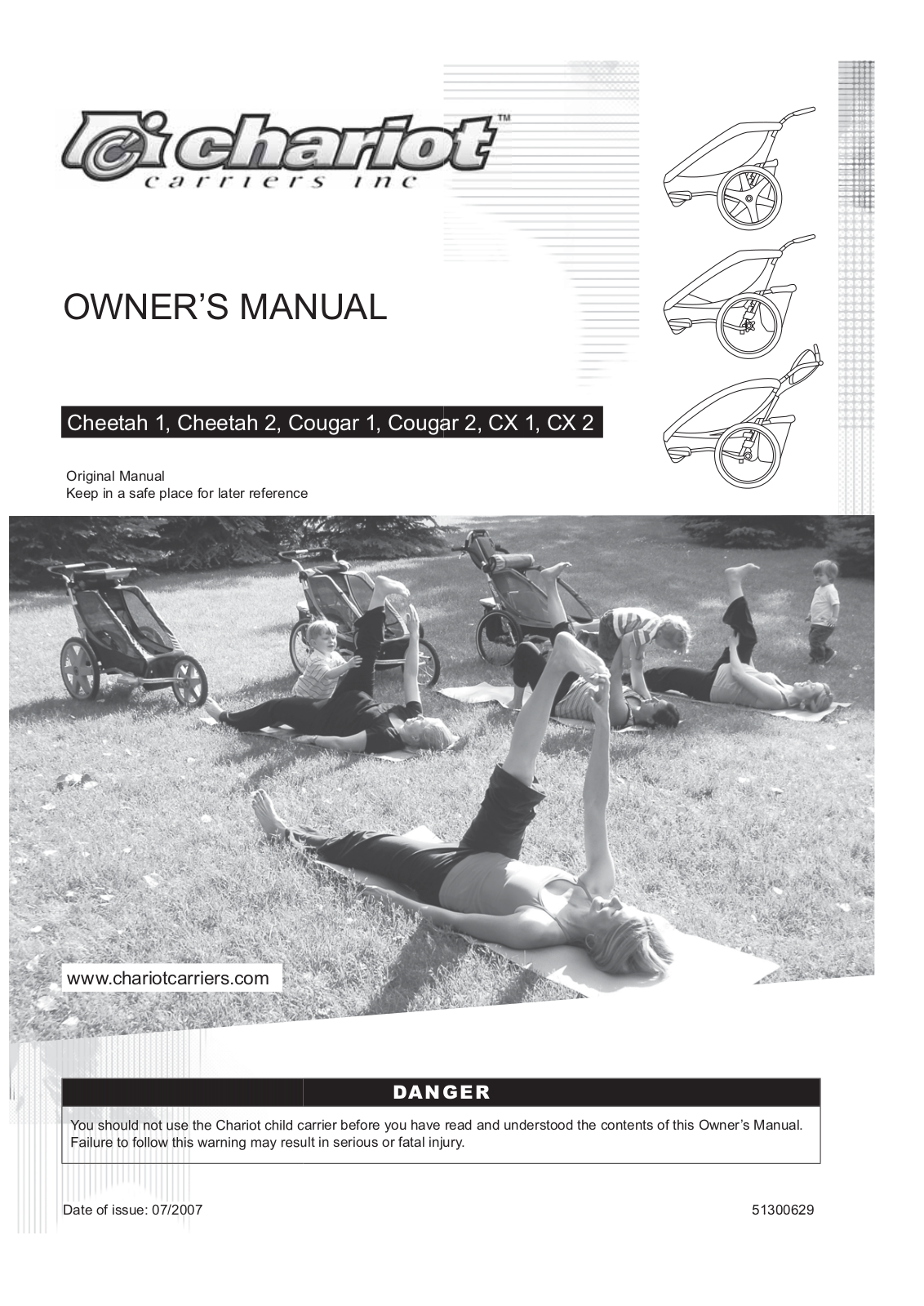 Chariot Carriers CX 1 User Manual