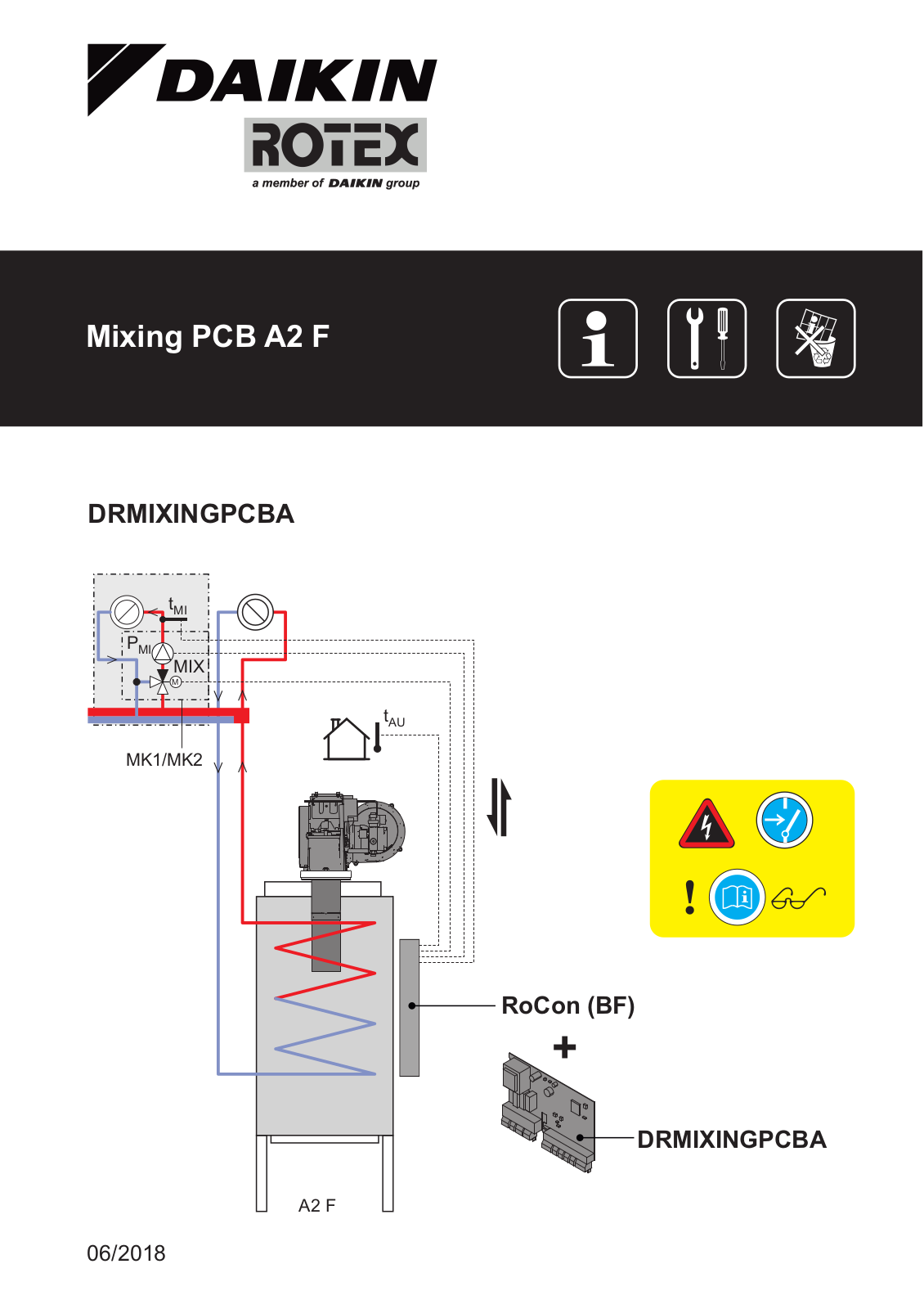 Daikin DRMIXINGPCBA Installation manuals