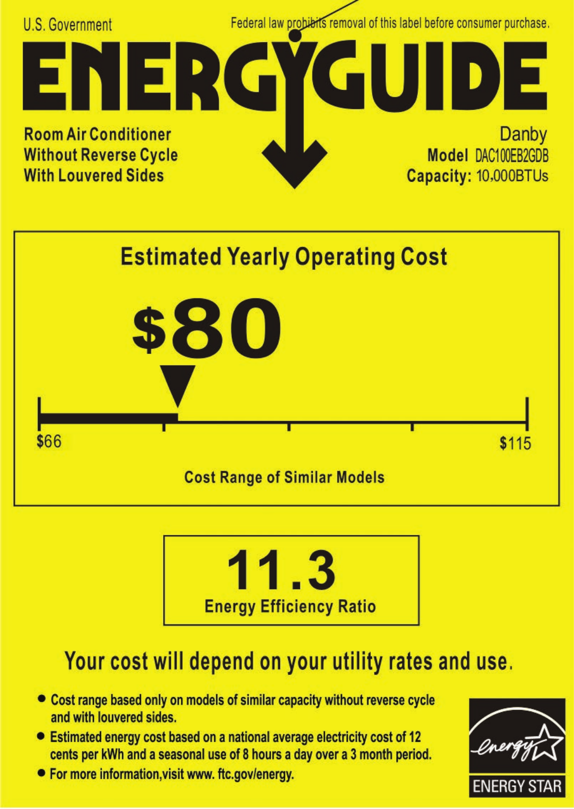 Danby DAC100EB2GDB User Manual