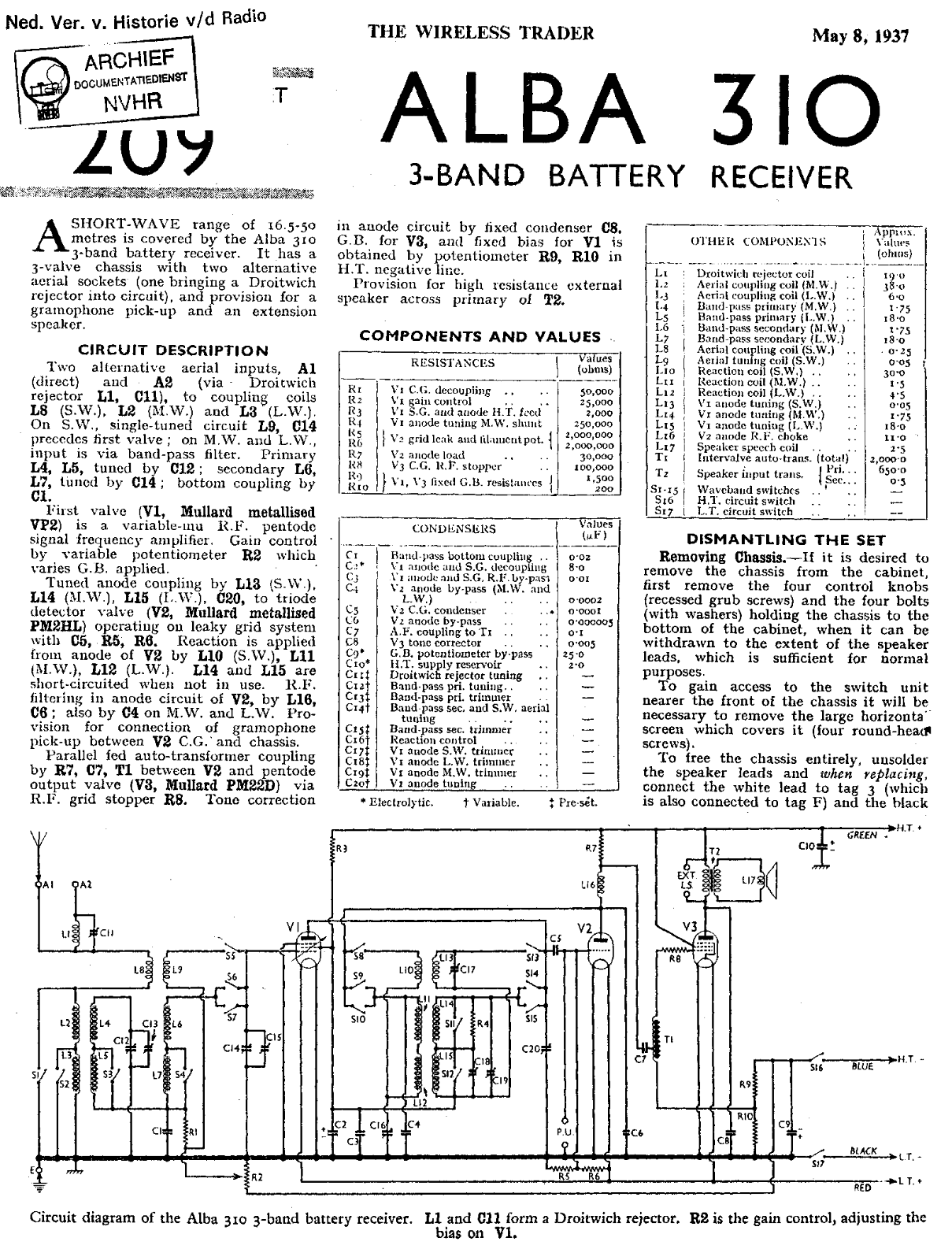 Alba 310 schematic