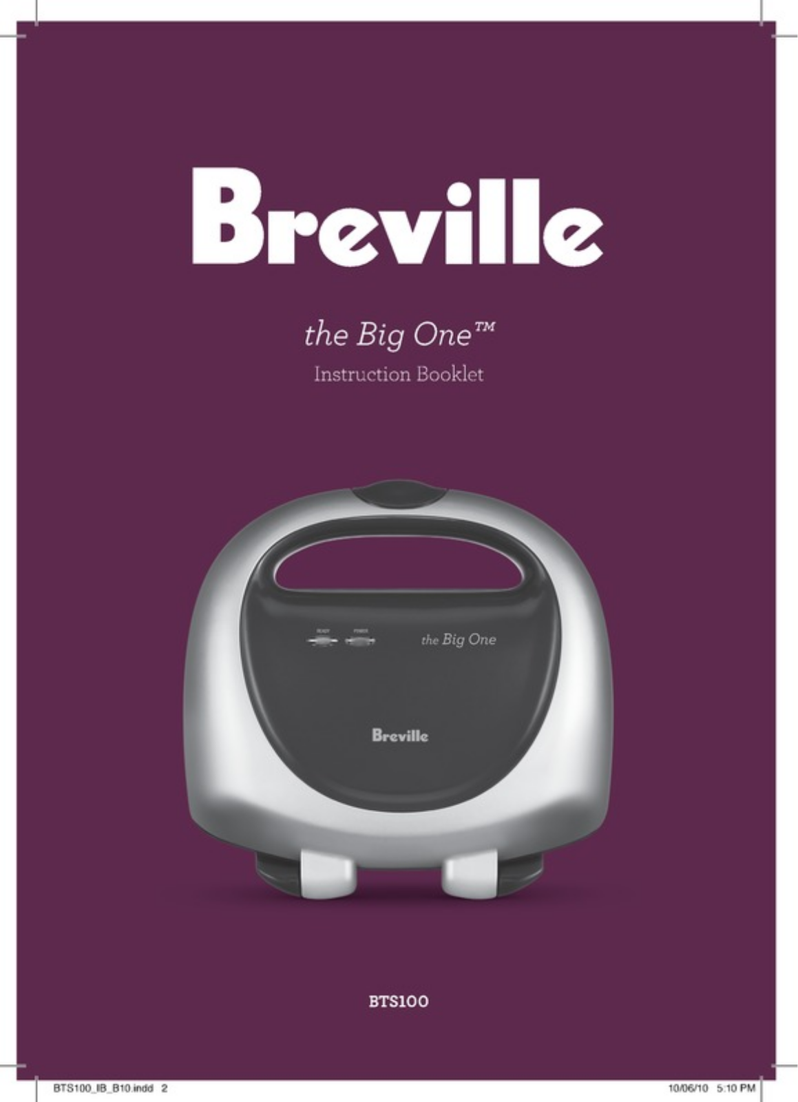 Breville BTS100SIL User Manual