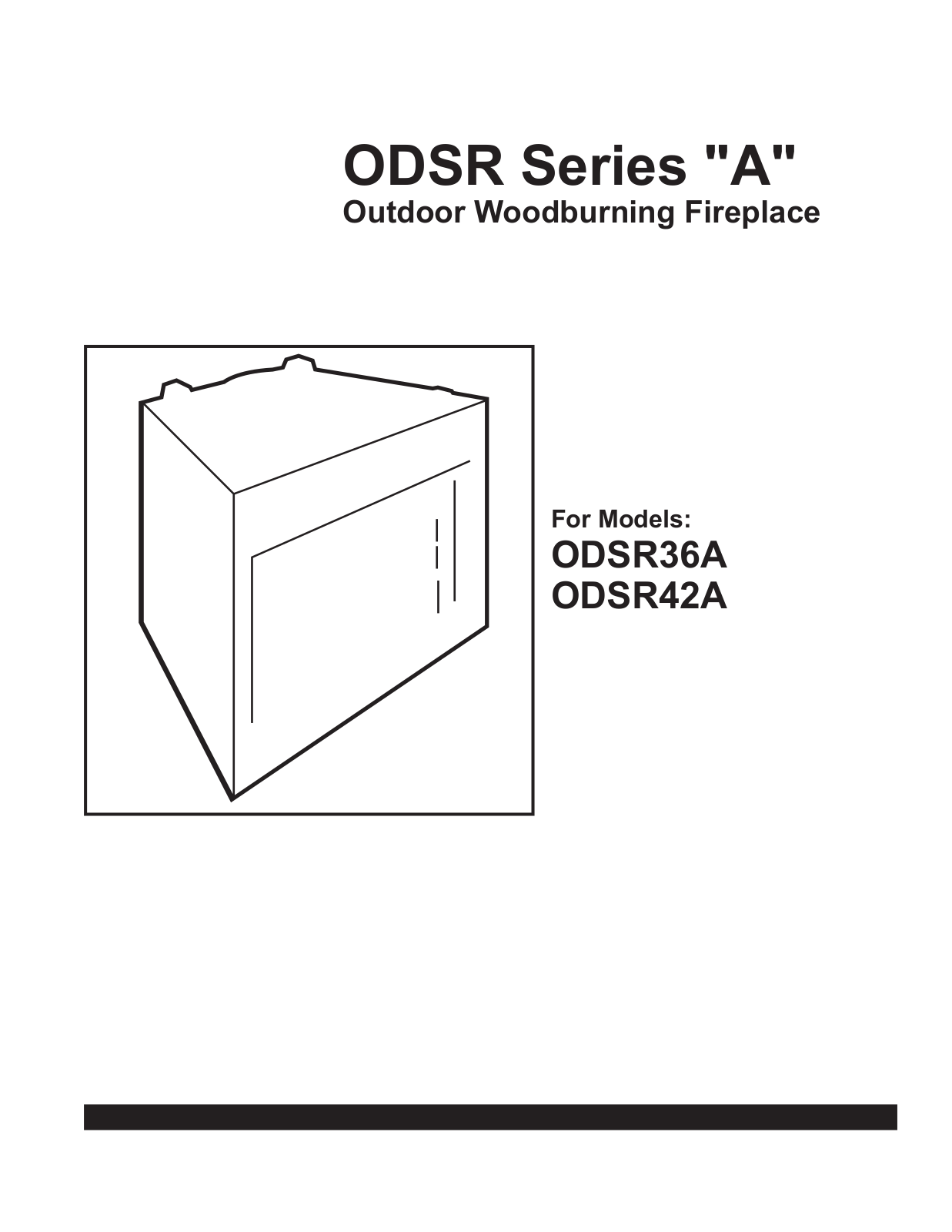 Majestic Appliances ODSR36A User Manual