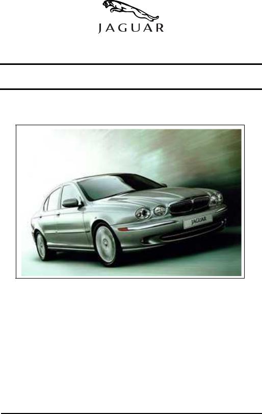 Jaguar X-Type 2001 2009 User Manual