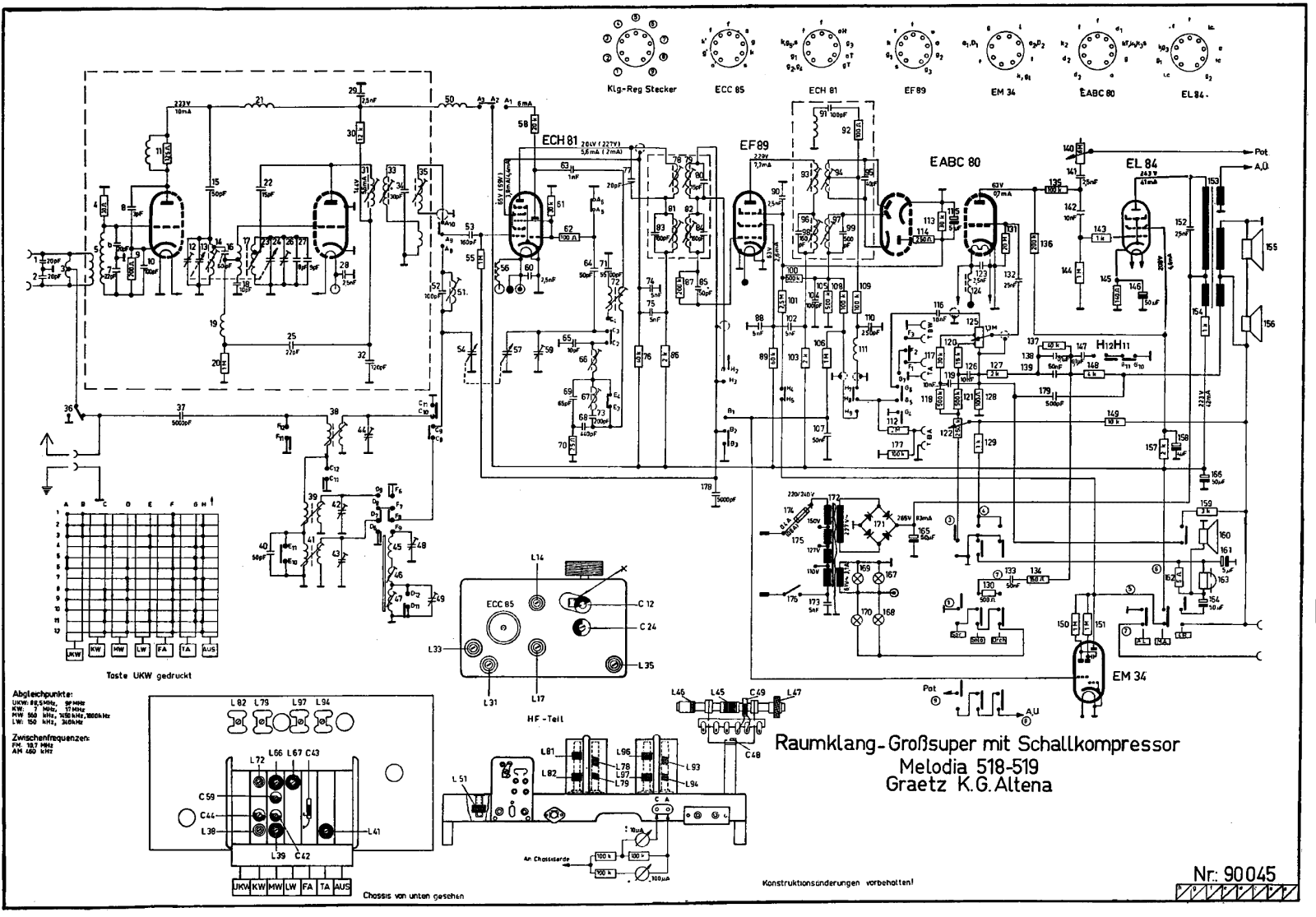 Graetz 518 Schematic