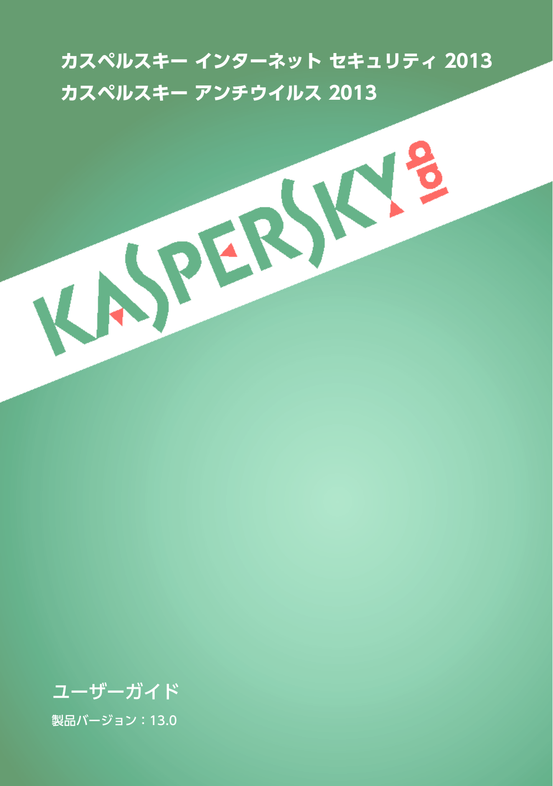 KASPERSKY Internet Security 2013 User Manual