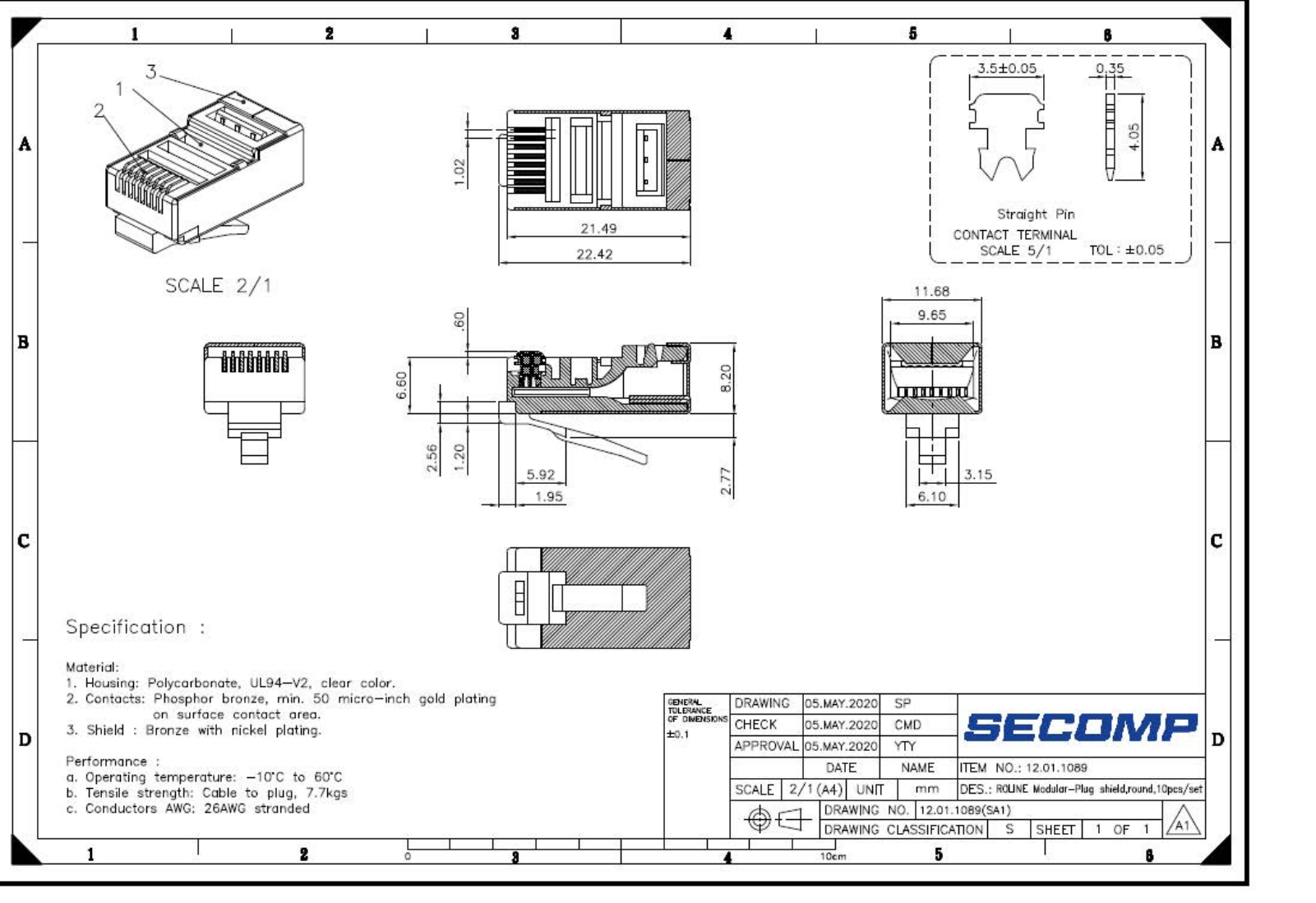 ROLINE 12011089 Datasheet - ManualMachine.com