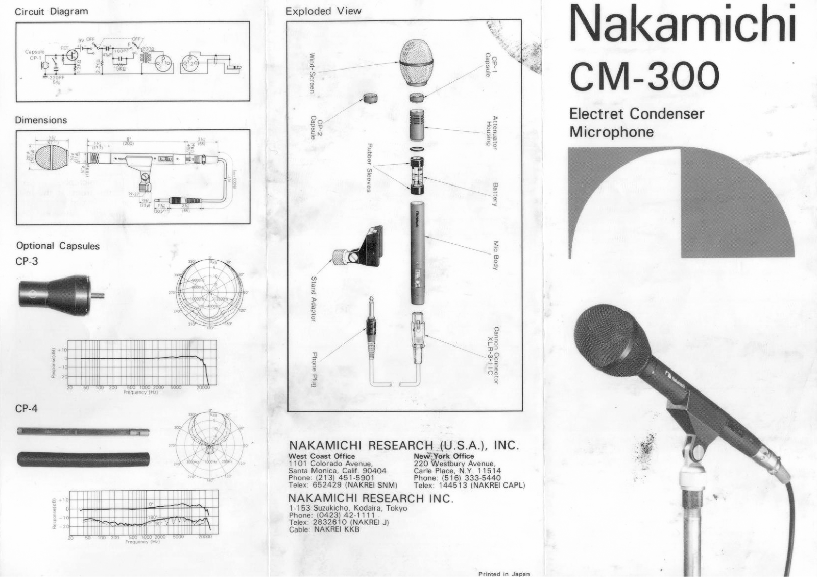 Nakamichi CM-300 Service Manual