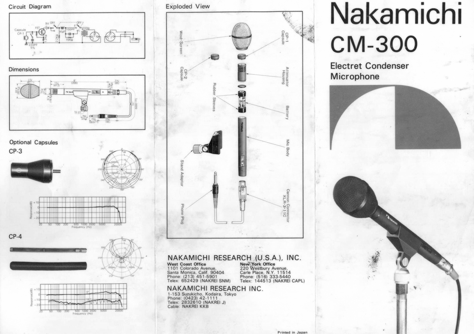 Nakamichi CM-300 Service Manual