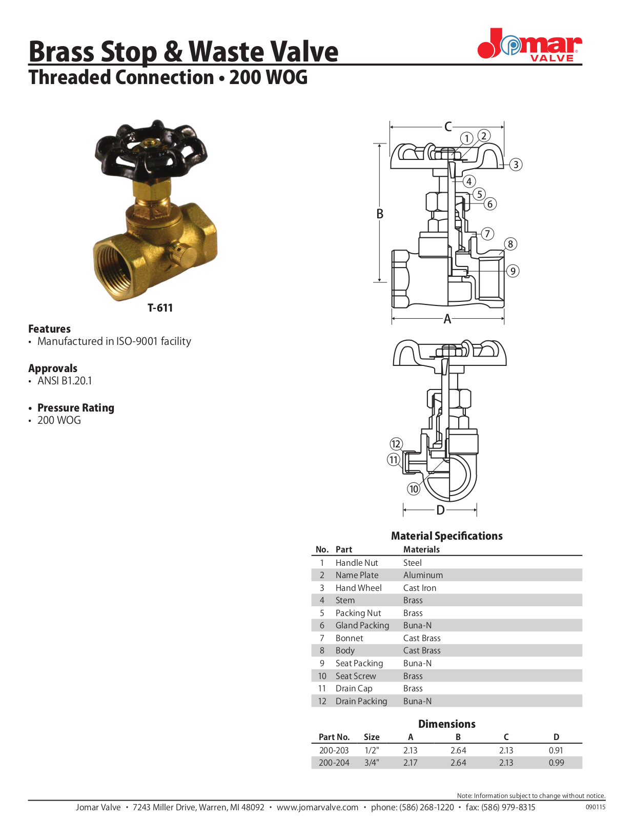 Jomar T-611 User Manual