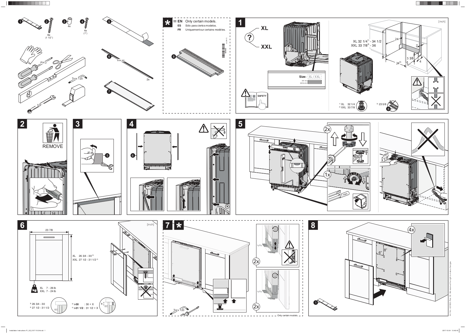 Asko DFI664 Installation manual