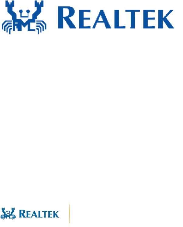 Realtek Semiconductor RTL8723AE User Manual