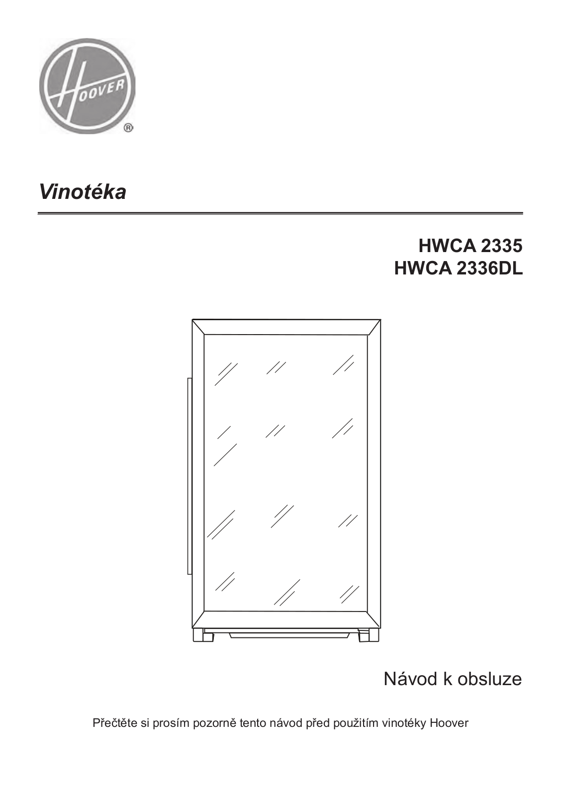 Hoover HWCA 2335 User Manual