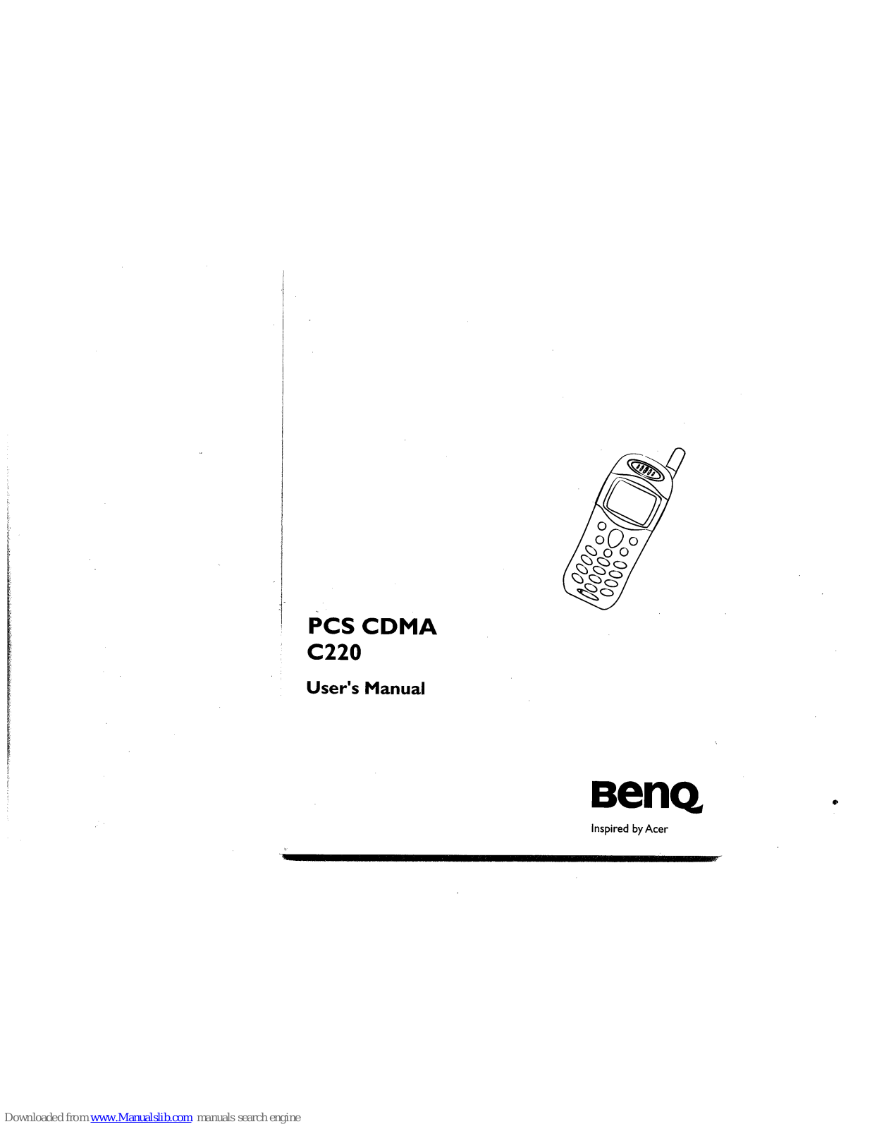 BenQ C220 User Manual