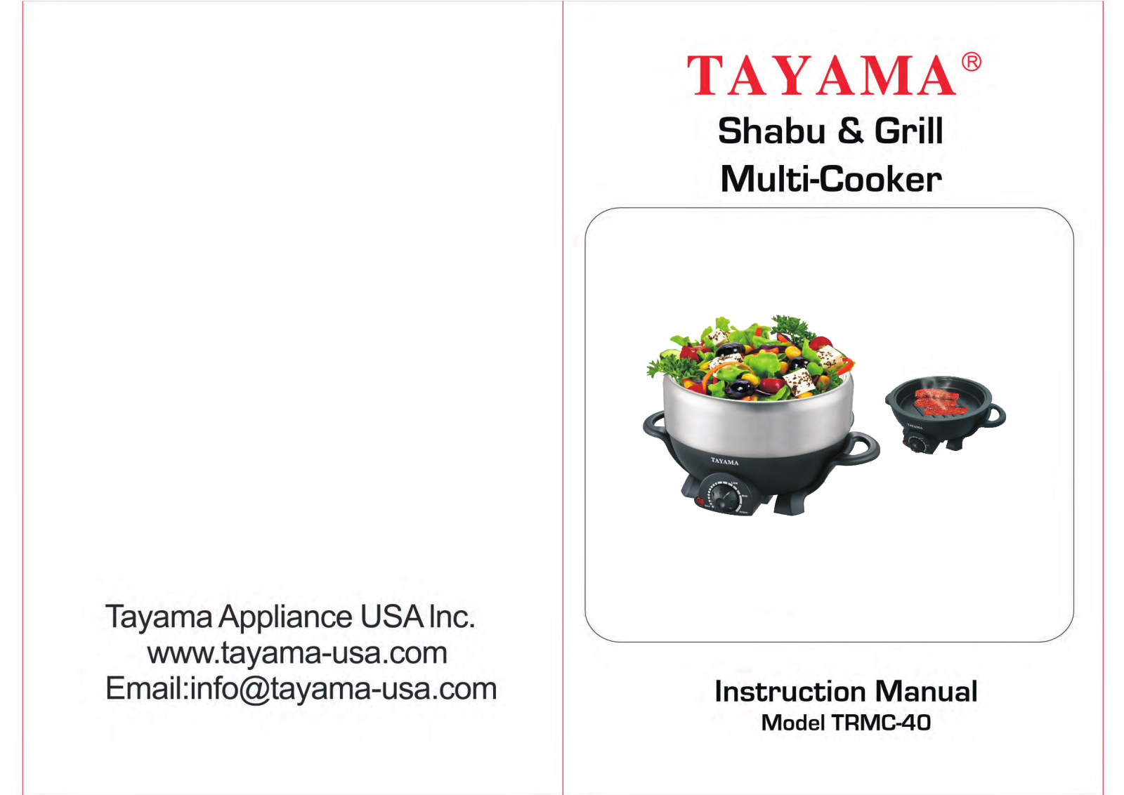 Tayama TRMC-40 User Manual - ManualMachine.com