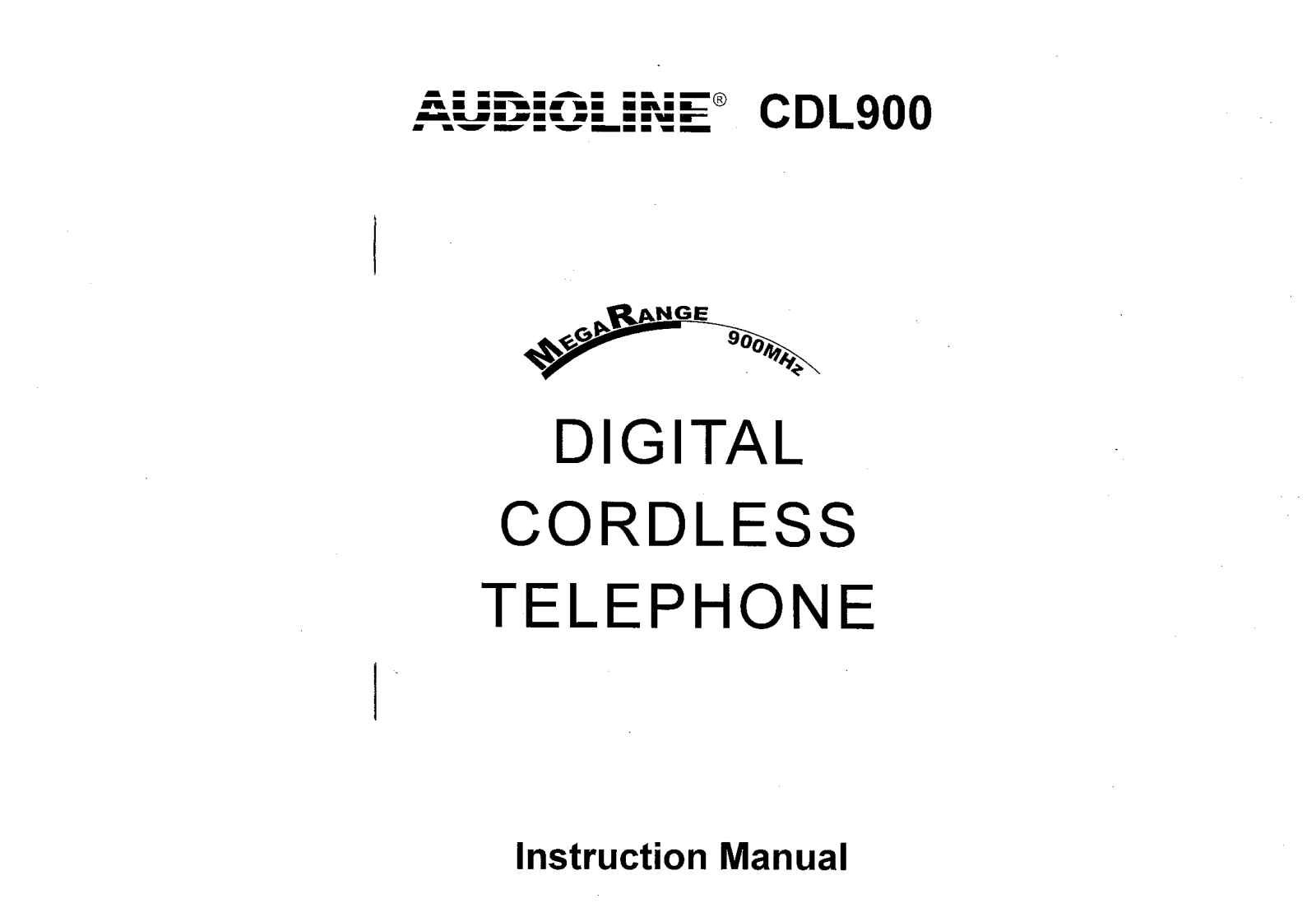 Audioline CDL900 User Manual