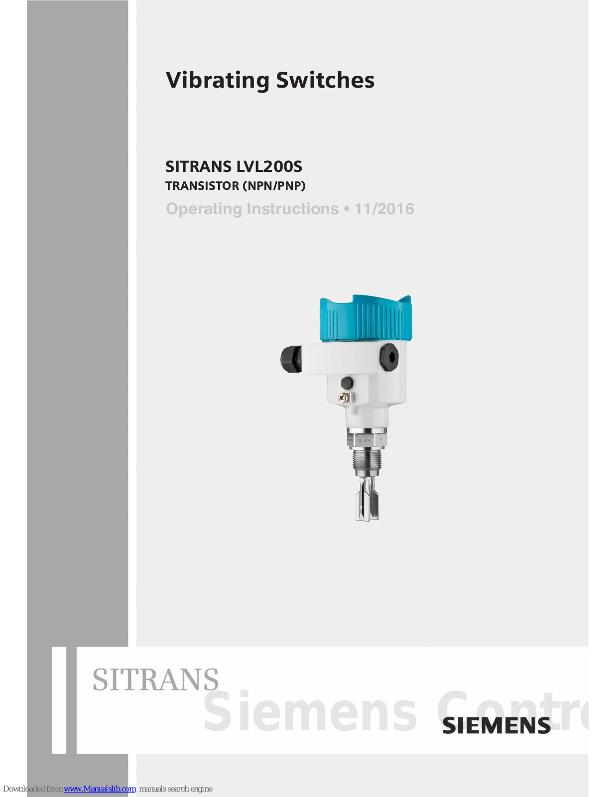 Siemens SITRANS LVL200S Operating Instructions Manual