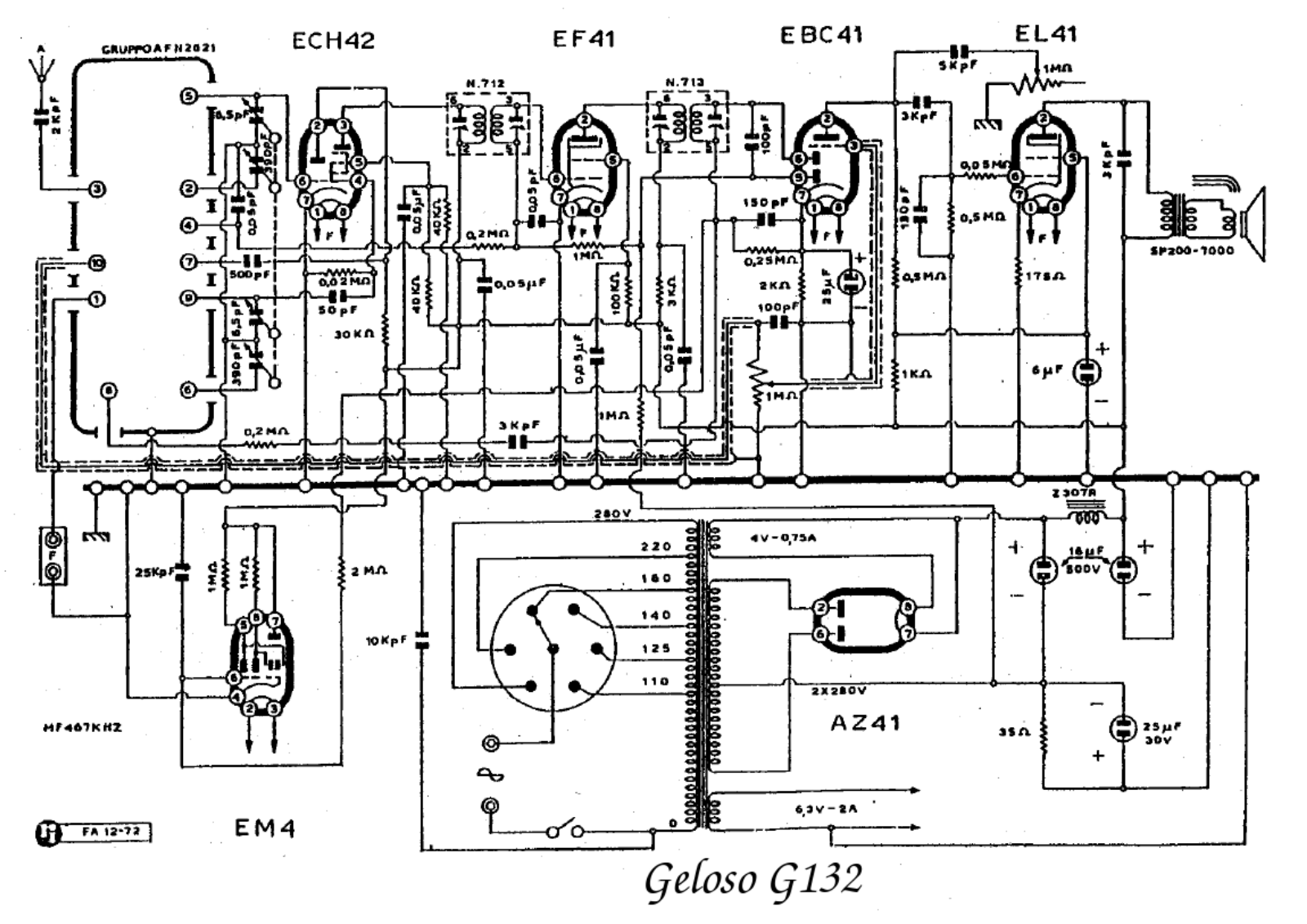 Geloso g132 schematic