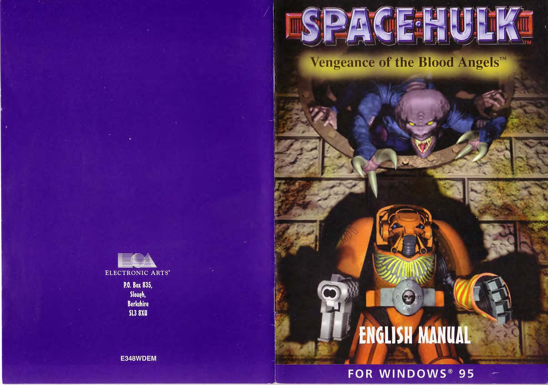 Games PC SPACE HULK-VENGEANCE OF THE BLOOD ANGELS User Manual