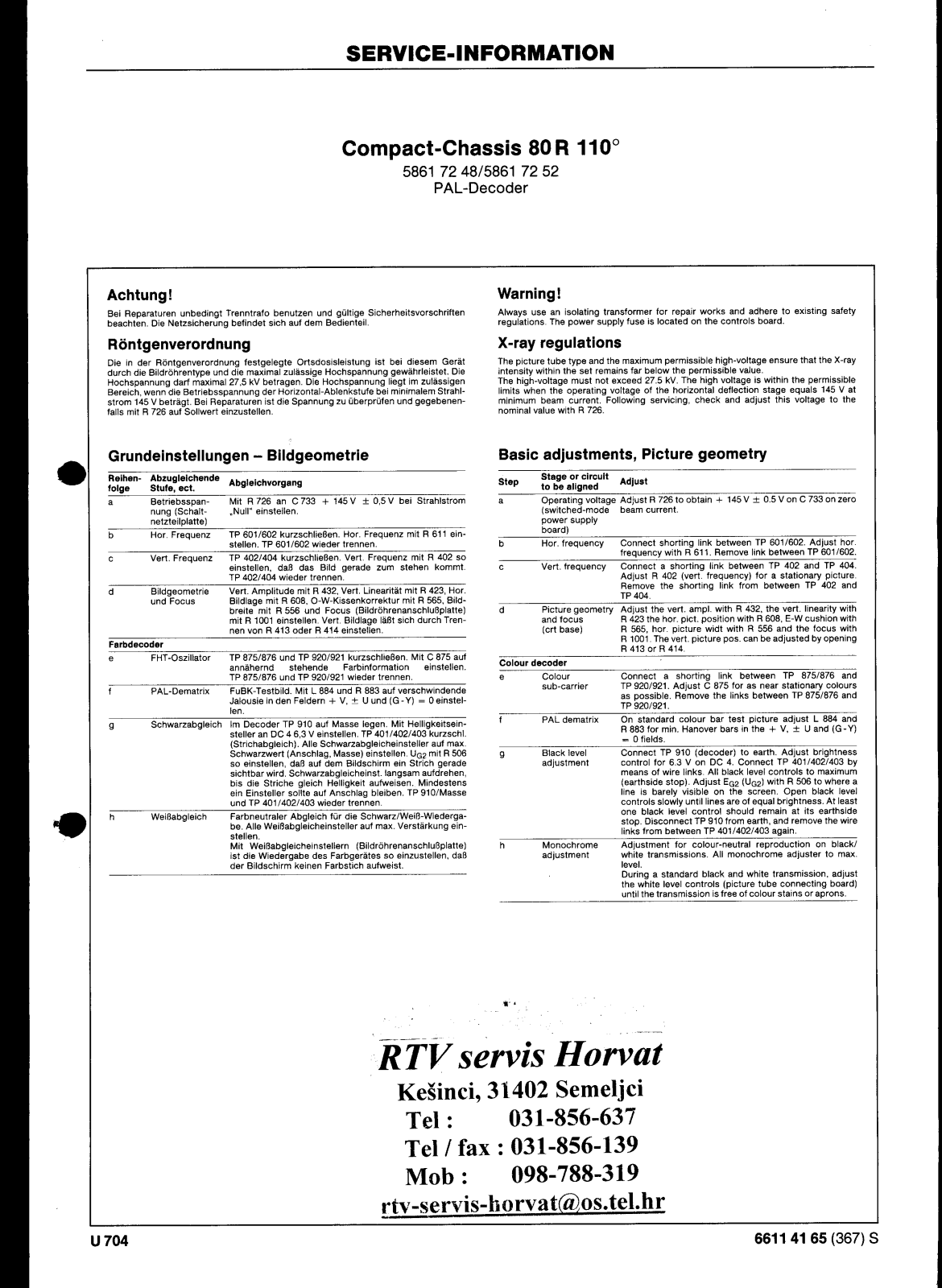 ITT COMPACT80R110 Schematic