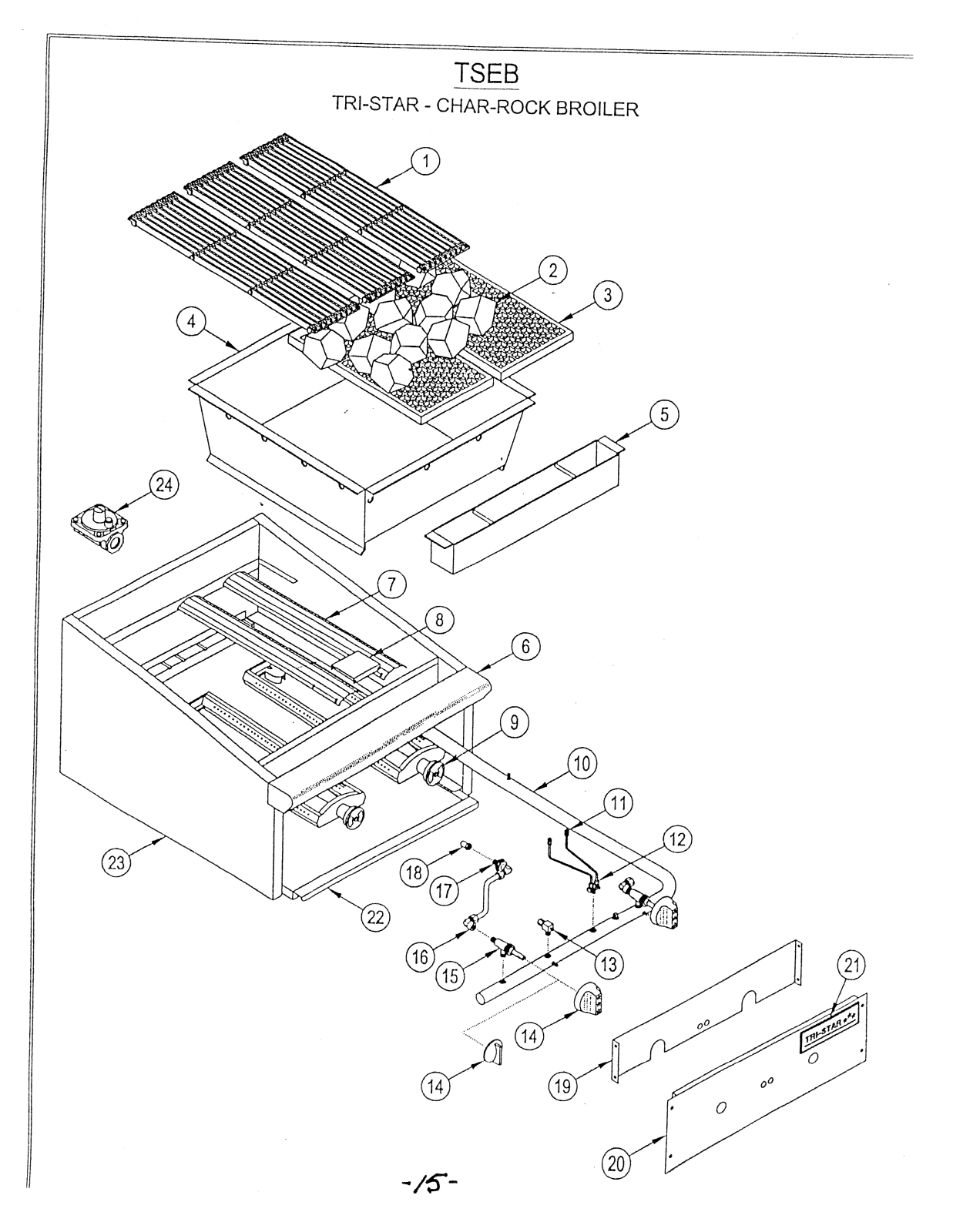 Tri-Star Manufacturing TSEB PARTS LIST