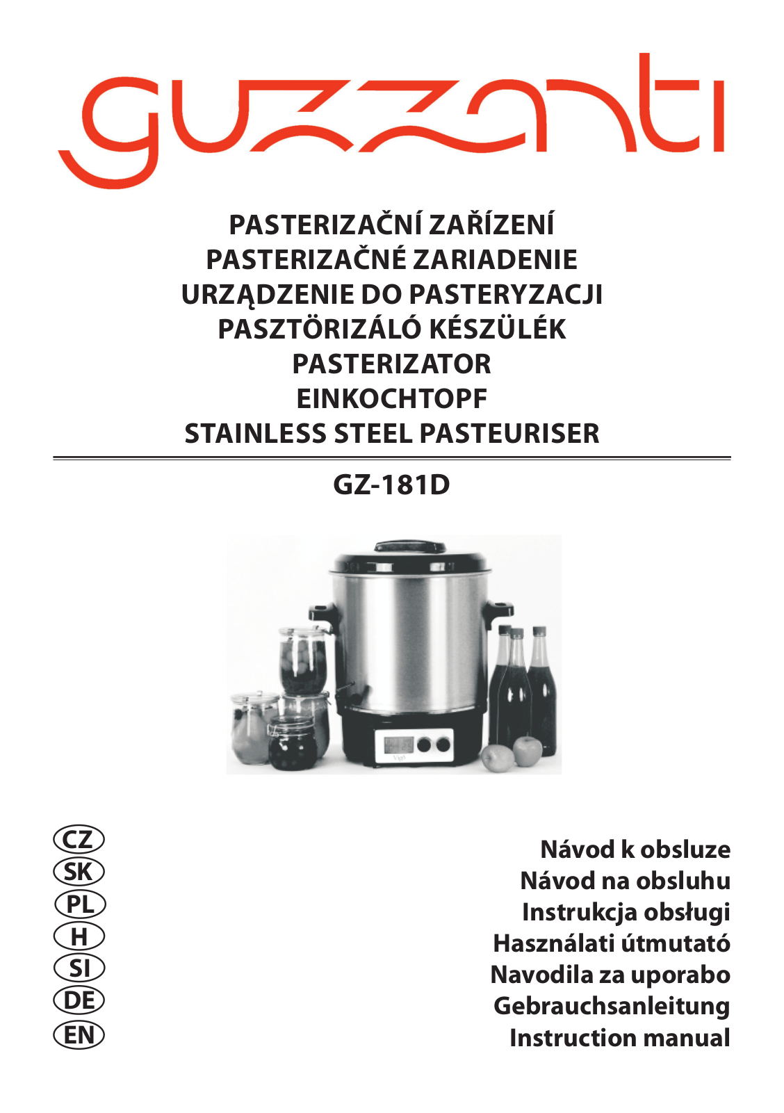 Guzzanti GZ 181D User Manual