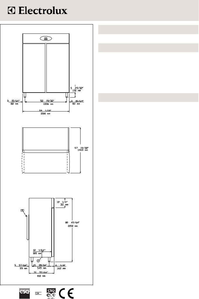 Electrolux 728429 (RH14DFD2) General Manual