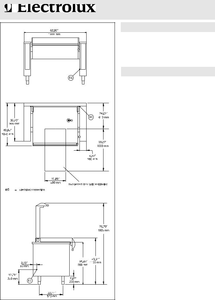 Electrolux 583309 (UET40240E), 583310 (UET40480E) General Manual