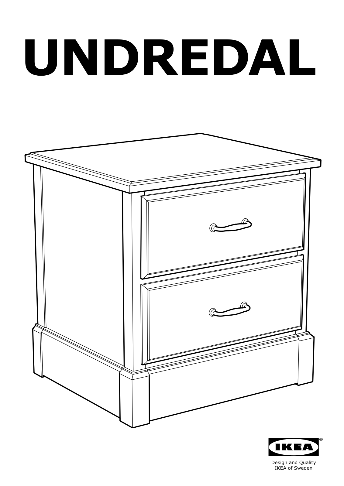 IKEA UNDREDAL User Manual