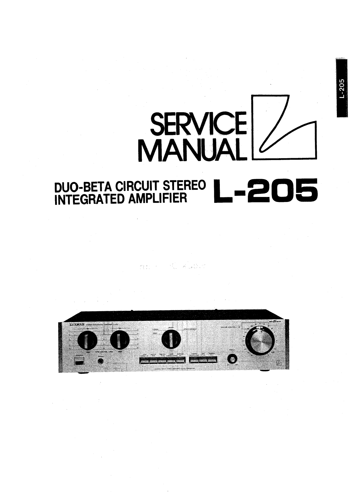 Luxman L-205 Service manual