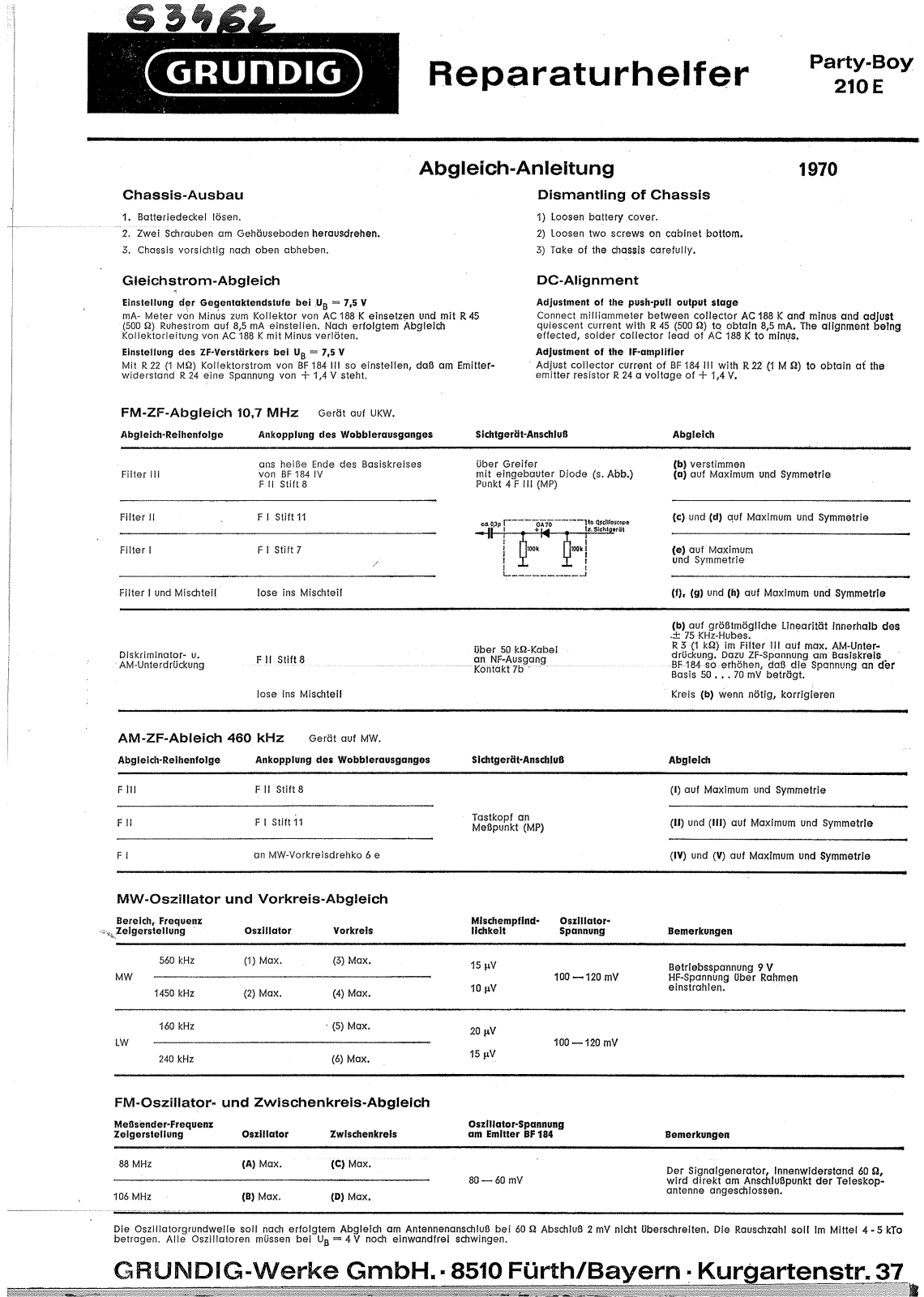 Grundig MV-4-Party-Boy-210-E Service Manual