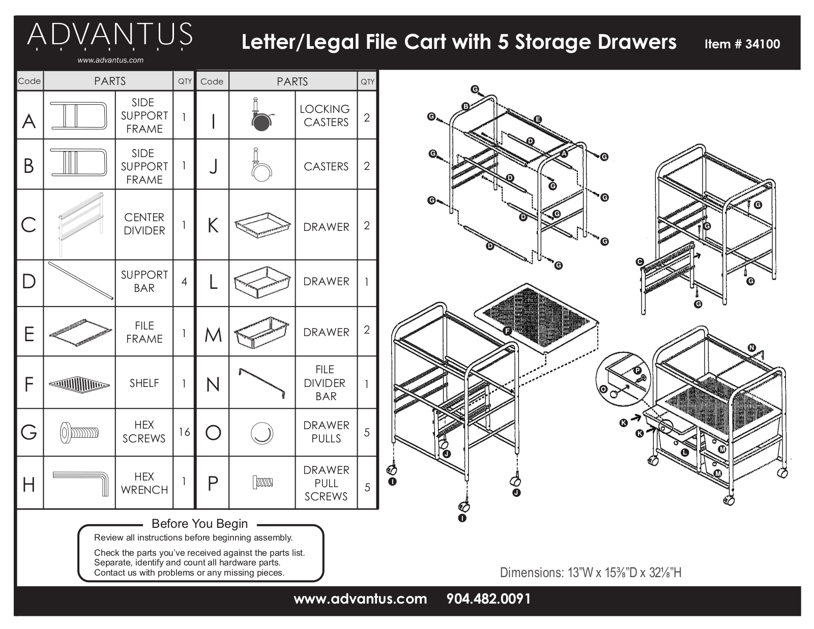 Advantus Corp. UAI10011 Dimensions - ManualMachine.com