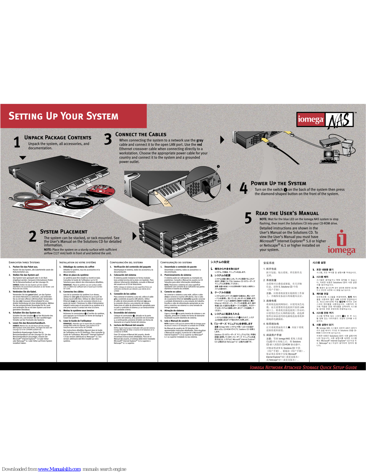 Iomega P400u - 32371 NAS 7200 RPM 160 GB Server, P400u Setup Manual