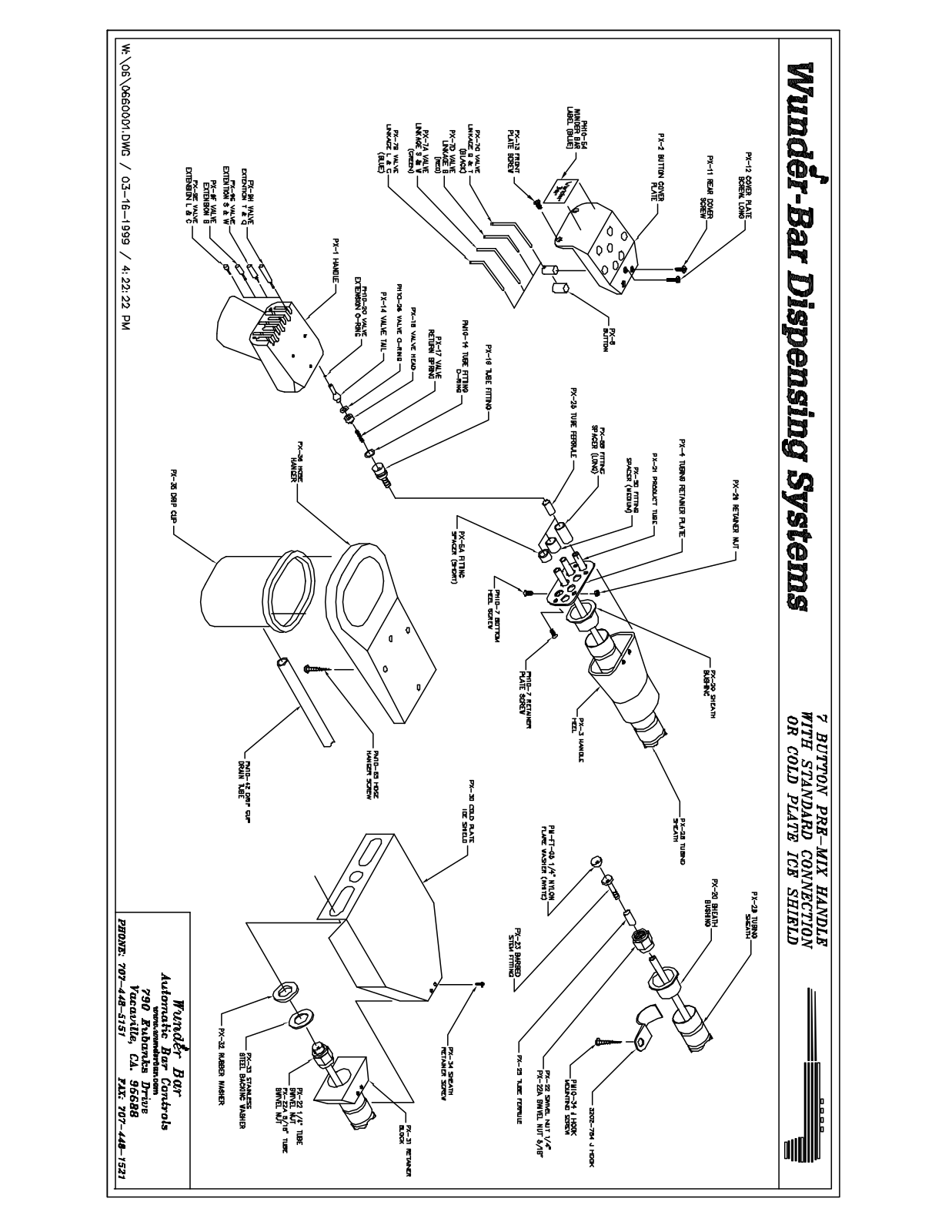 Wunder Bar 7 BUTTON PRE-MIX Shematics