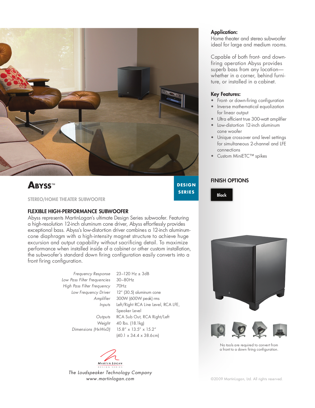 MartinLogan 18-90 User Manual