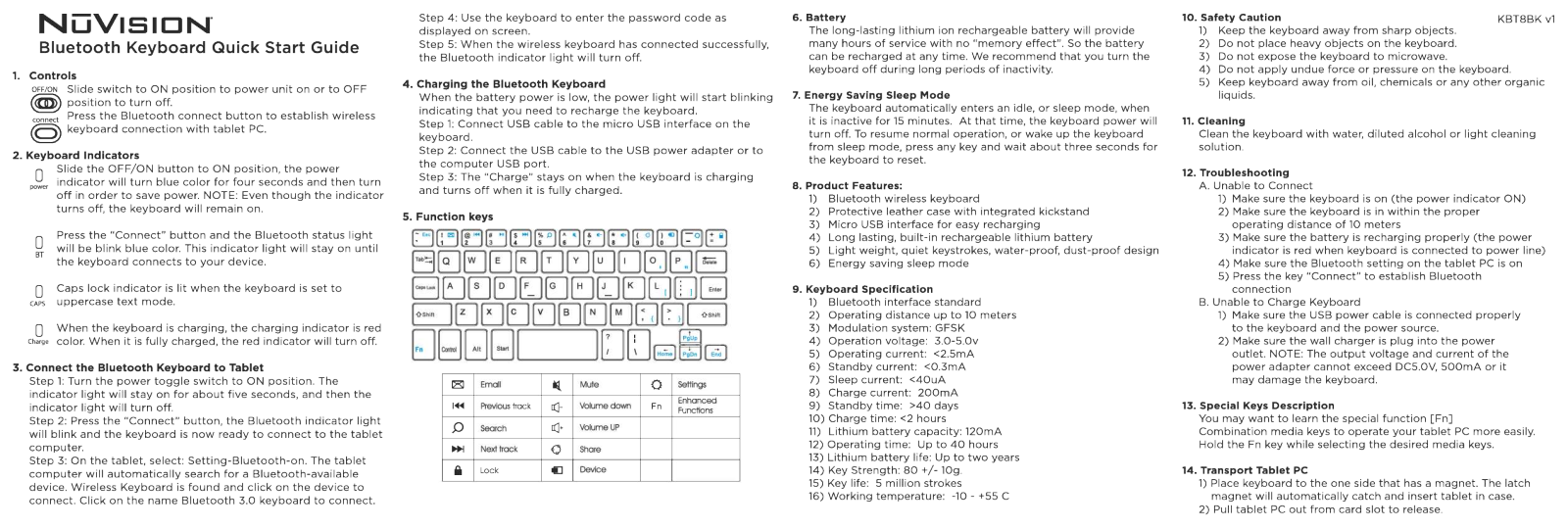 AHCOF DEVELOPMENT KBT10 Quick start guide