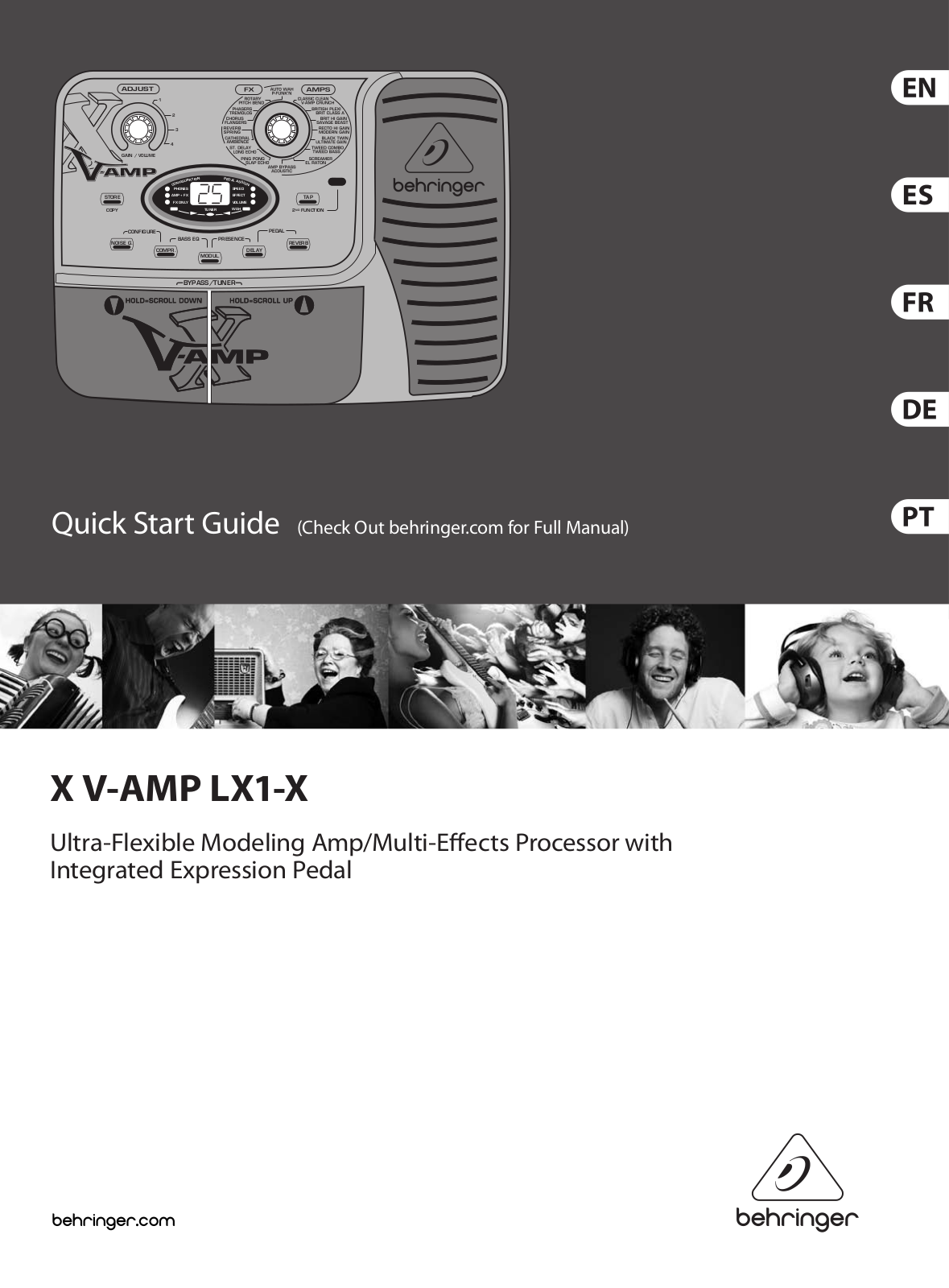 Behringer X V-AMP LX1-X Quick Start Guide