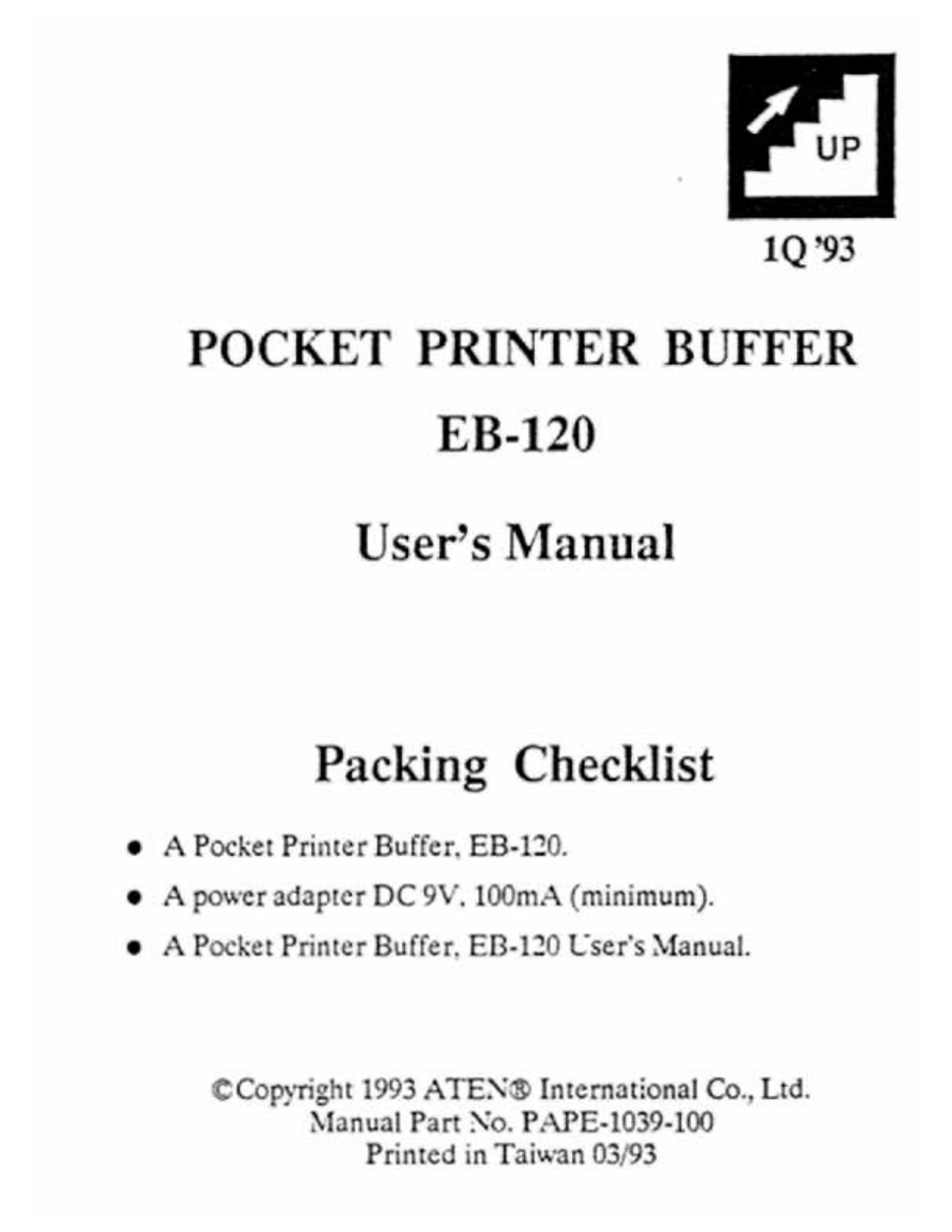 QVS EB-120 User Manual