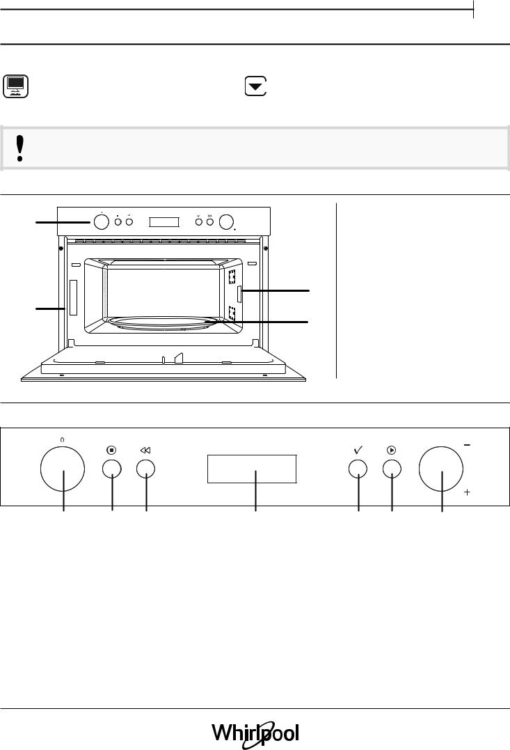 WHIRLPOOL AMW 784/IX Daily Reference Guide