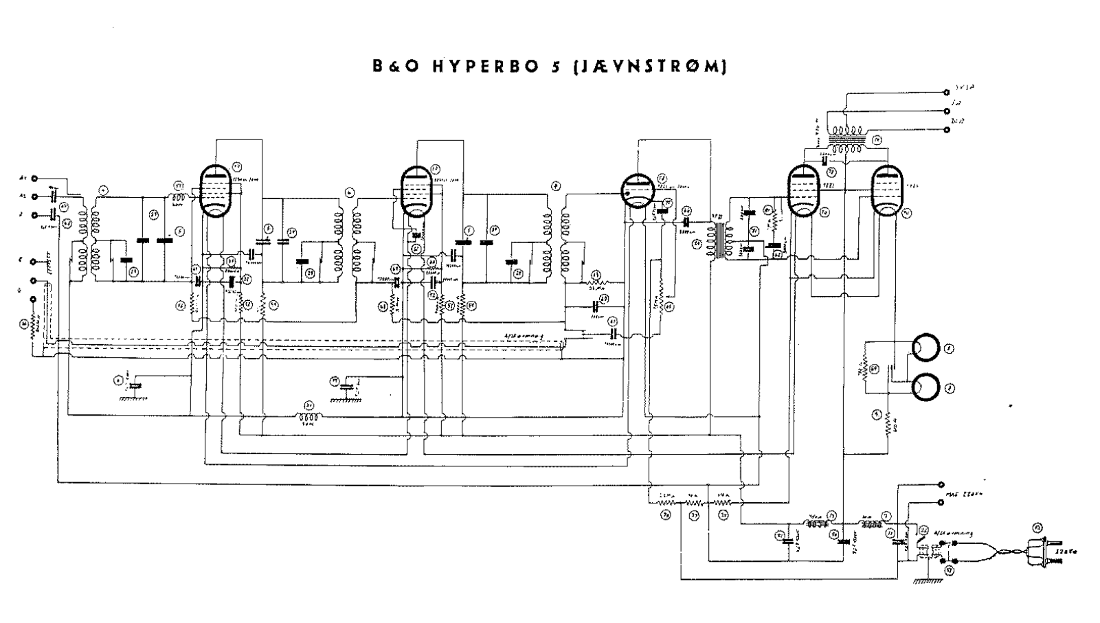 Bang Olufsen Hyperbo-5-DC Schematic