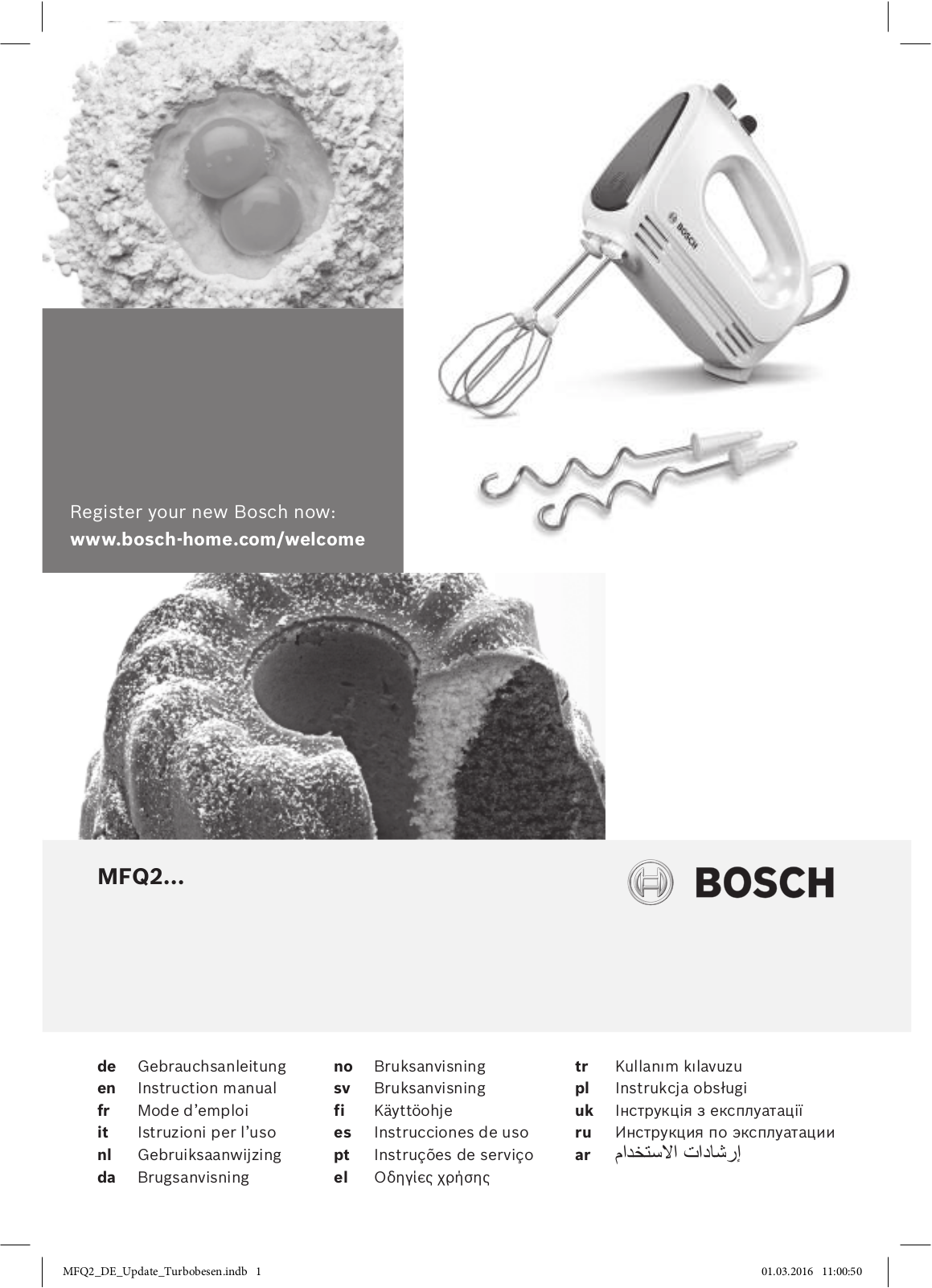 Bosch MFQ 2210 Y User Manual