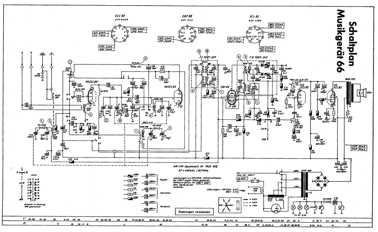 Grundig Musikgerat-66 Schematic