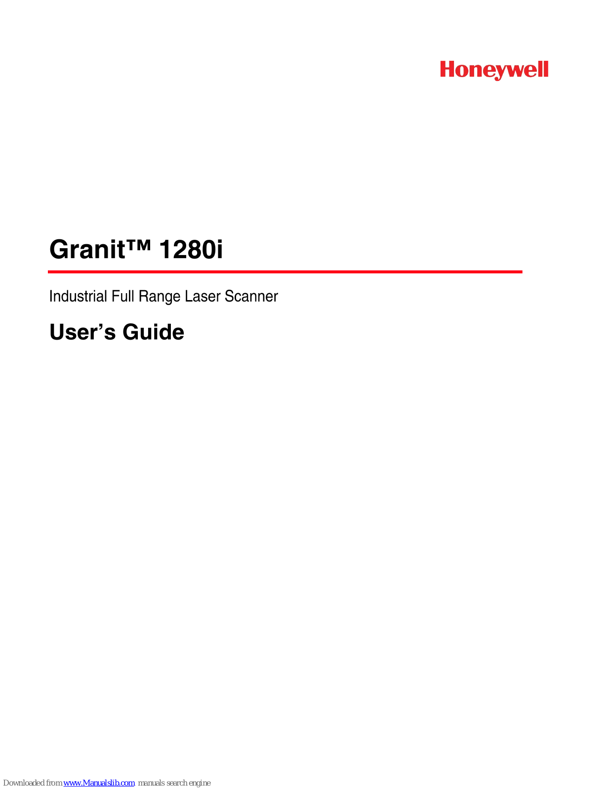 Honeywell Granit 1280i User Manual