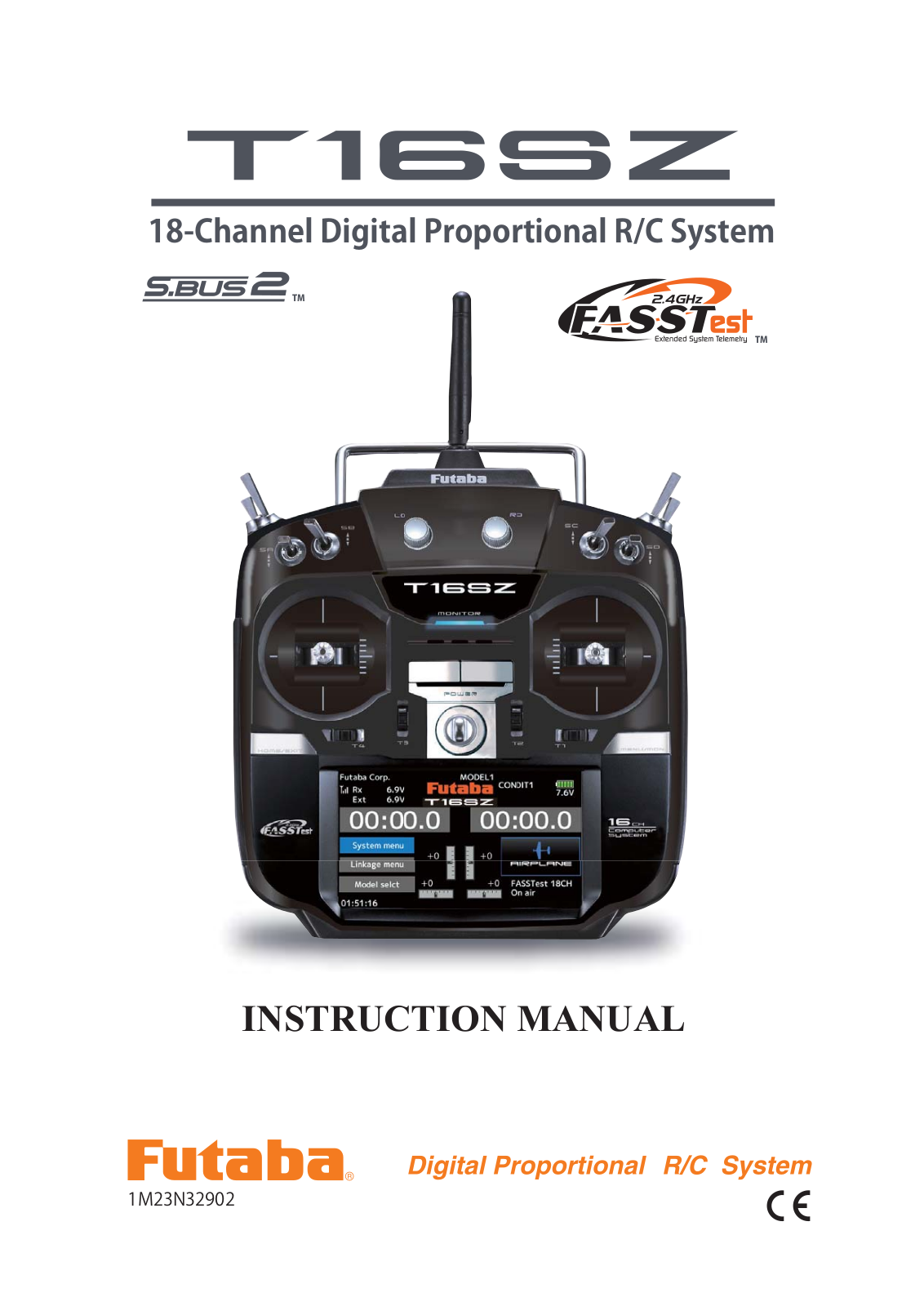 FUTABA T18SZ, FASSTest-2.4GHz T16SZ Series Instruction Manual